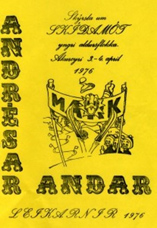 Mótskrá Andrésar Andar leikanna 1976