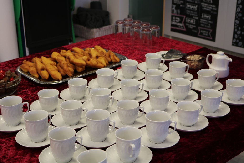 Boðið var upp á kaffi og kleinur