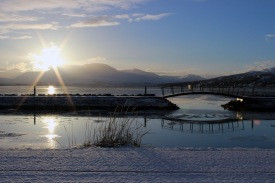 Eyjafjarðarsól á bóndadaginn 25. janúar 2013