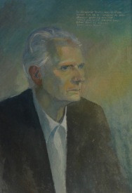 Málverk Kristins G. Jóhannssonar af Guðmundi Frímann