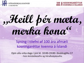 Heill þér mæta, merka kona