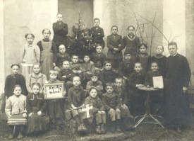 Austurísk skólabörn sendu Páli Árdal mynd af sér í þakkarskyni