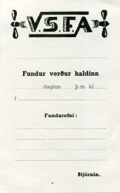 Eyðublað fyrir fundarboð Vélstjórafélags Akureyrar