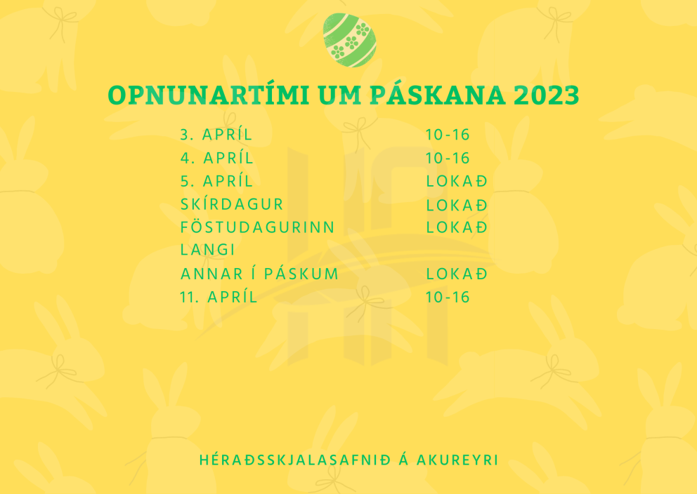 Afgreiðslutími um páskana 2023