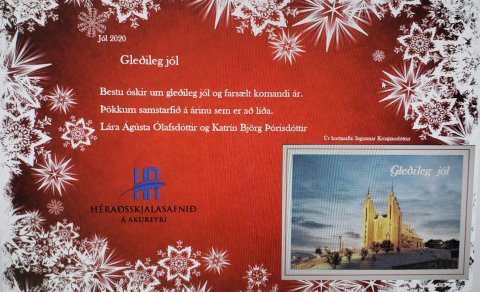 Jólakort Héraðsskjalasafnsins á Akureyri 2020