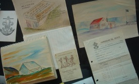 Skjöl á sýningunni