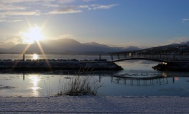 Eyjafjarðarsól á bóndadaginn 25. janúar 2013