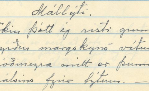 Örn á Steðja þótti rita gott og hreint mál