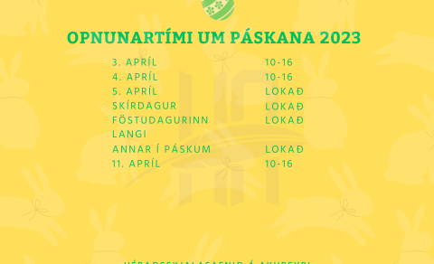 Afgreiðslutími um páskana 2023